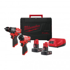 MILWAUKEE® 12 V 2-instrumentu komplekts  M12 FPP2A2-402X (2x4,0 Ah)