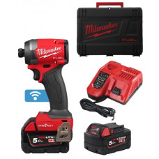 MILWAUKEE® 18V ONE-KEY™ 1/4" impulsveida triecienskrūvgriezis M18 ONEID3-502X (2x5,0 Ah)