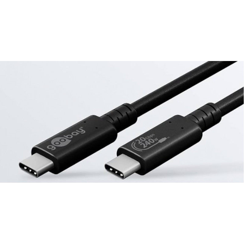 Goobay Kabelis USB C spraudnis — USB C spraudnis USB4 Gen 2x2, Thunderbolt™ 4 2 m Goobay