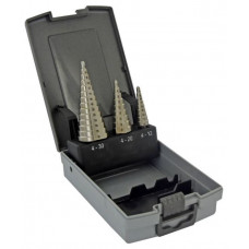 Tivoly HSS Step drill set, 3pcs, 4-12mm / 4-20mm / 4-30mm