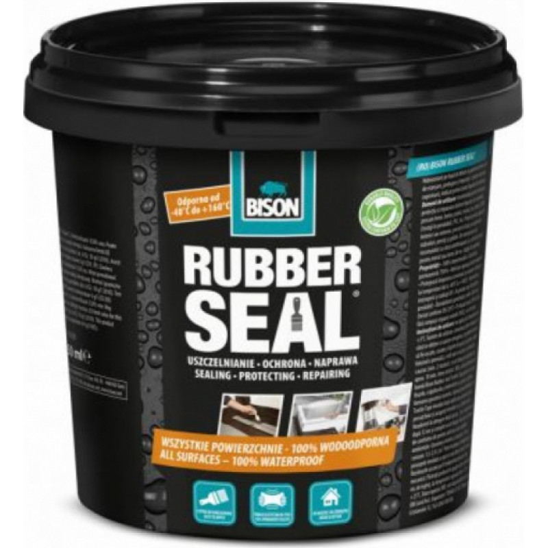 BISON RUBBER SEAL® hidroizolējoša mastika, 750 g spainītis