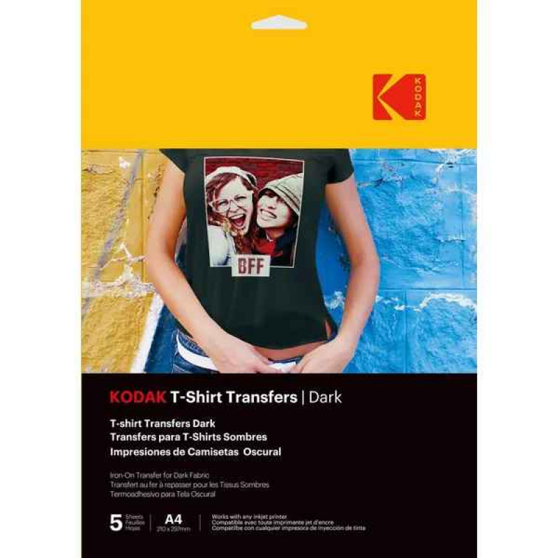 Kodak T-Shirt Transfers Dark 5pcs (3510553)