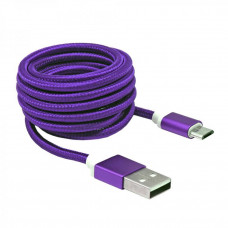 Sbox USB->Micro USB M/M 1m USB-10315U plum purple