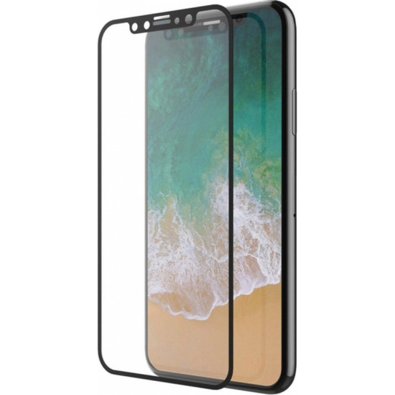 Devia Van Entire View Full Tempered Glass iPhone XS Max (6.5) black (10pcs)