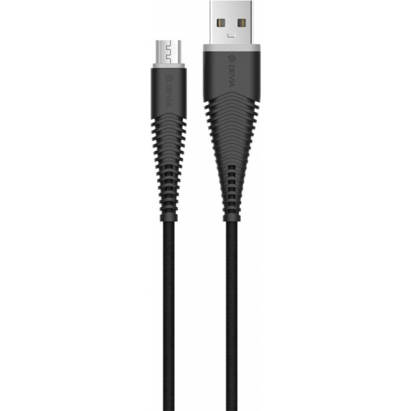 Devia Fish 1 Series Cable for Micro USB (5V 2.4A,1.5M) Black