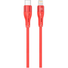 Tellur Silicone Type-C to Lightning Cable PD30W 1m Red