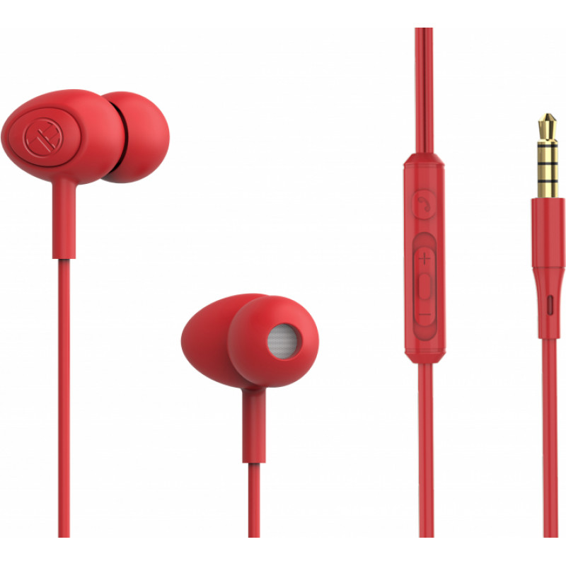 Tellur Basic Gamma wired in-ear headphones red