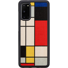 MAN&WOOD case for Galaxy S20 mondrian wood black