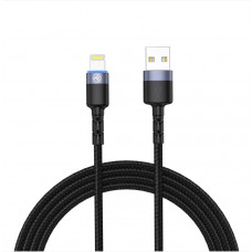 Tellur Data Cable USB to Lightning with LED Light 2m Black