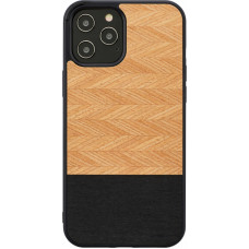 MAN&WOOD case for iPhone 12/12 Pro herringbone nero black