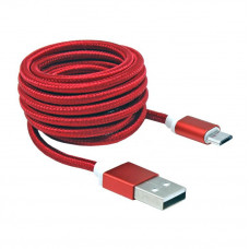 Sbox USB->Micro USB M/M 1.5m USB-10315R red