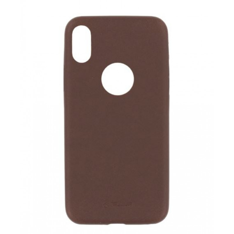 Tellur Cover Slim Synthetic Leather for iPhone X/XS brown