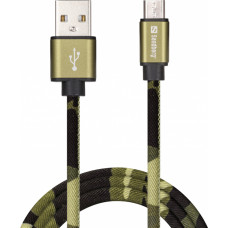 Sandberg 441-15 MicroUSB Green Camouflage 1m