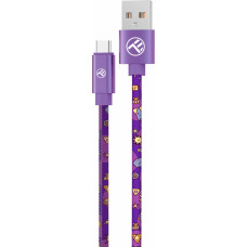 Tellur Graffiti USB to Type-C Cable 3A 1m Purple