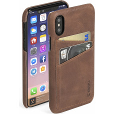 Krusell Sunne 2 Card Cover Apple iPhone X vintage cognac (61104)