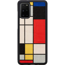 MAN&WOOD case for Galaxy S20+ mondrian wood black