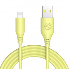 Tellur Silicone USB to Lightning Cable 3A 1m Yellow