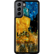 iKins case for Samsung Galaxy S21 cafe terrace black