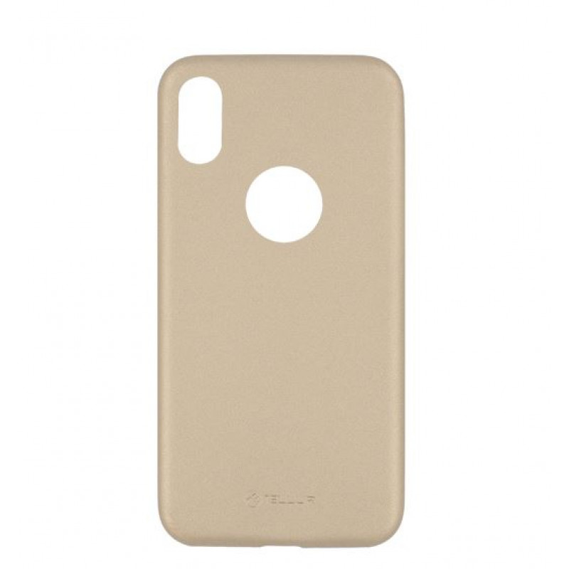 Tellur Cover Slim Synthetic Leather for iPhone X/XS gold