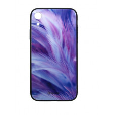 Tellur Cover Glass print for iPhone XR feather