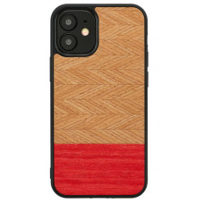 MAN&WOOD case for iPhone 12 mini herringbone azalea black