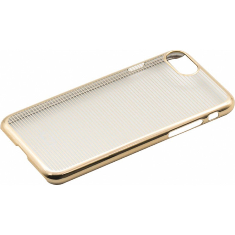 Tellur Cover Hard Case for iPhone 7 Horizontal Stripes gold