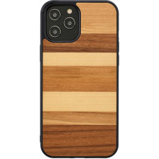 MAN&WOOD case for iPhone 12/12 Pro sabbia black