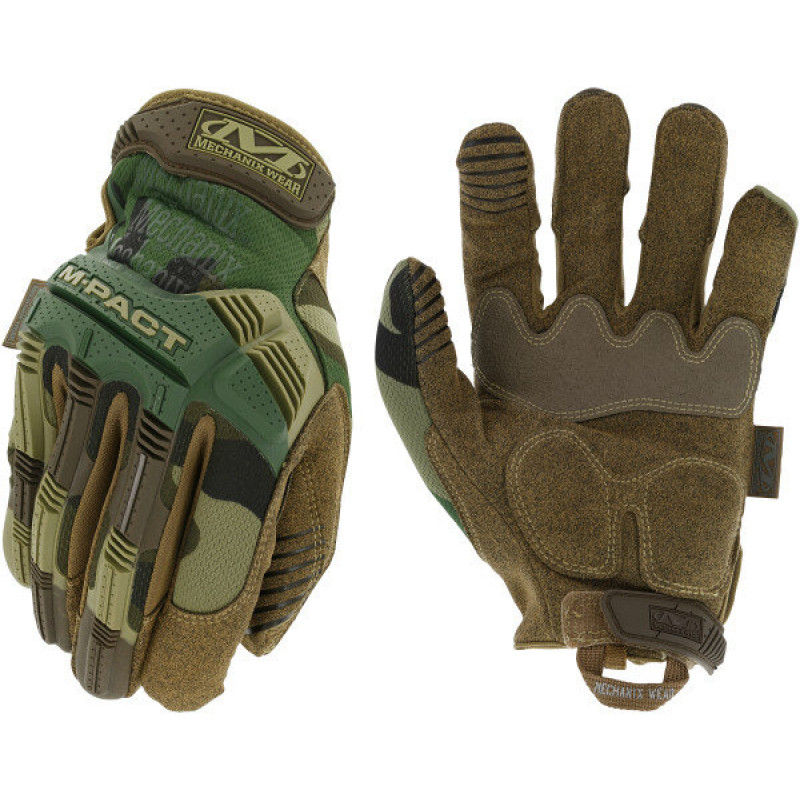 Mechanix Wear Cimdi M-Pact Woodland Camo kamuflāžas L