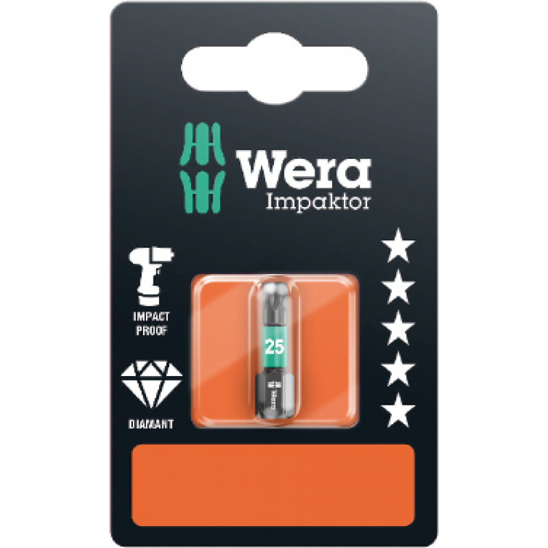 Wera Impaktor uzgalis, TORX T20 x 25mm, 867/1, blisterī