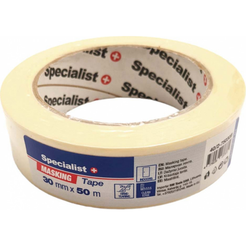 Specialist+ maskēšanas lente, 50 m x 30 mm