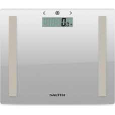 Salter 9113 SV3RAREU16 Compact Glass Analyser Bathroom Scales - Silver