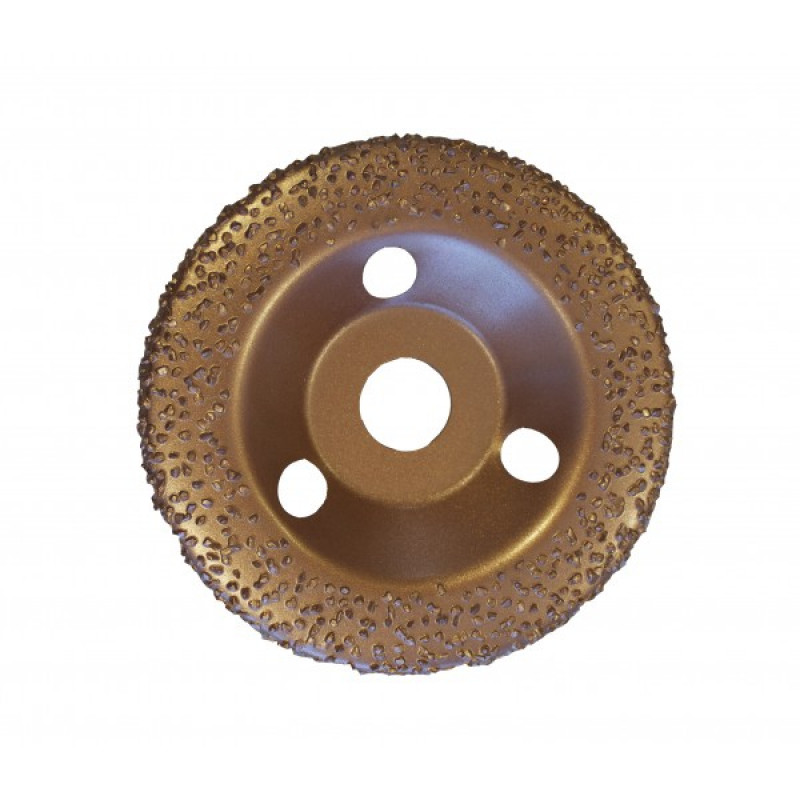 Edma Hemiellipsoidal Grit 24 Medium Gold tungsten carbide universal abrasive disc - ABRADISC Ø125