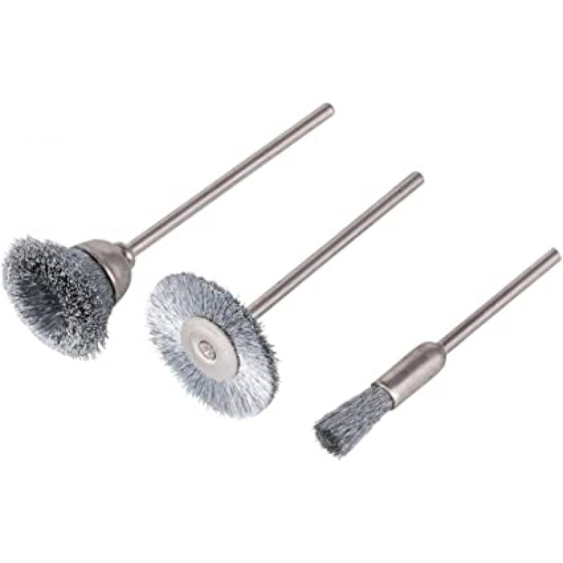 Tivoly Miniature brushes set for drill 3pcs, 2.3mm shank