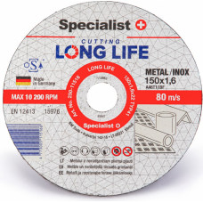 Specialist+ metāla griešanas disks LONG LIFE, 150x1,6x22 mm