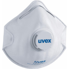 Uvex Respirātors Silv-Air Classic 2110, FFP1, Ar Vārstu, Balts, 3 gab iepakojumā