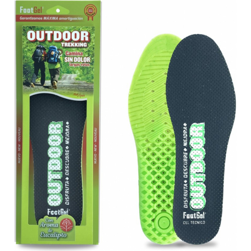 Footgel Insoles Footgel Plantilla Outdoor Eucalipto Talla, size 39-42