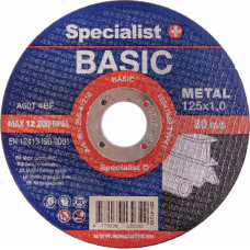 Specialist+ metāla griešanas disks BASIC, 125x1 mm