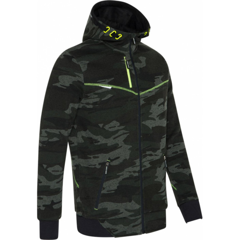 North Ways Zipped Hoodie North Ways Botta 1509 Camouflage/Neon, size M