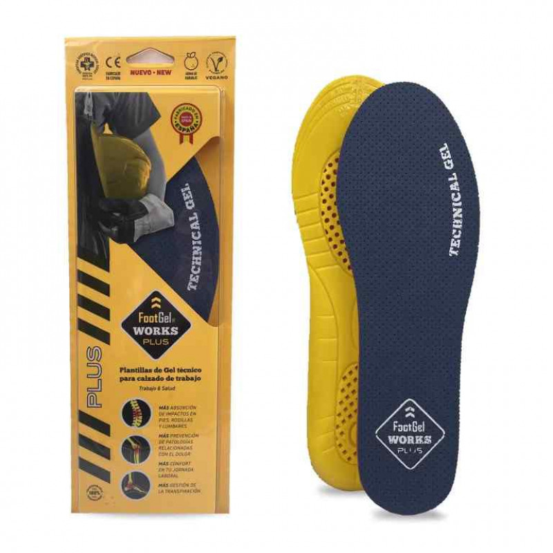 Footgel Insoles Footgel Works Plus, size 39-42