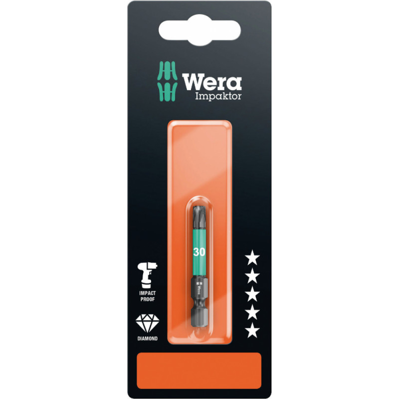 Wera Impaktor uzgalis, TORX T30 x 50mm, 867/4, blisterī