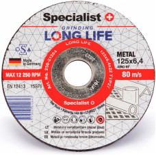 Specialist+ slīpēšanas disks, 125x6,4x22 mm