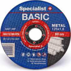 Specialist+ metāla griešanas disks BASIC, 125x1,6x2 mm