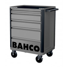 Bahco Tool trolley on wheels E72 with 5 drawers 675x500x950mm grey