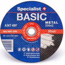 Specialist+ metāla griešanas disks BASIC, 230x2x22 mm