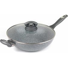 Salter BW02772G Marblestone Wok 28cm grey