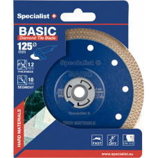 Specialist+ dimanta griešanas disks BRITVA, 125x1,2x22 mm