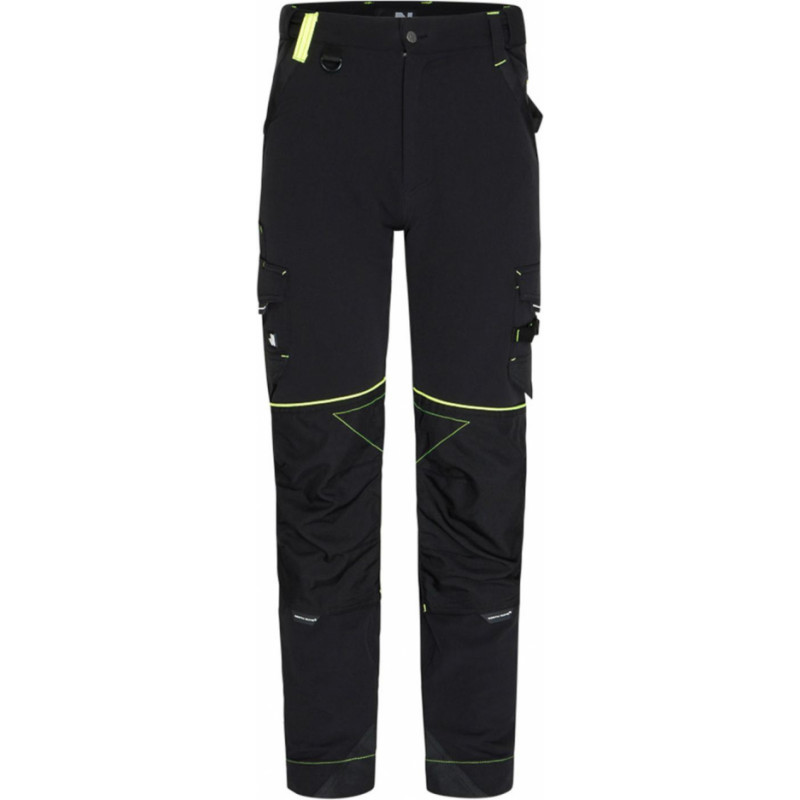 North Ways Work Trousers North Ways Sacha 1388 Black/Neon Yell, size 52