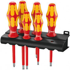 Wera Kraftform Plus 160i/6 VDE 6-piece s/driver set + Rack, LaserTip