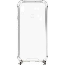 Xiaomi Redmi 7 Silicone TPU Transparent with Necklace Strap Silver