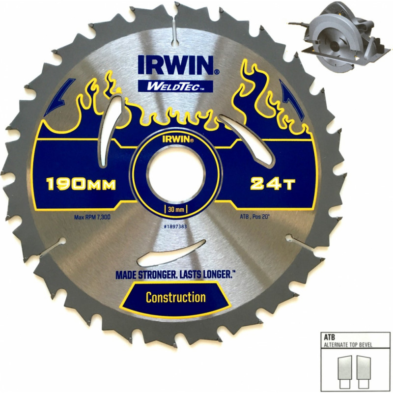 Irwin WELDTEC Ripzāģis 210x30 (20)x40T 2,4 ATB